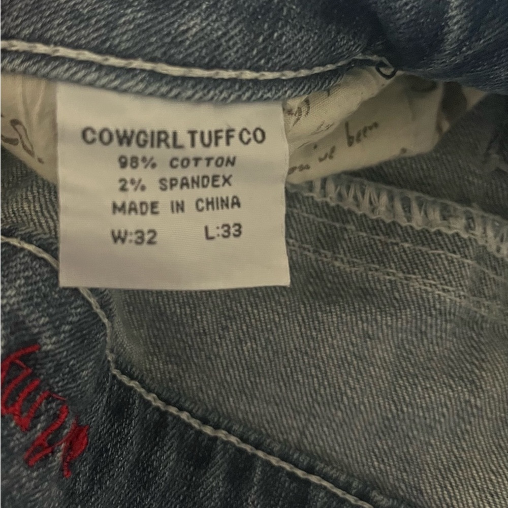 Cowgirl Tuff Women's Ripped Denim Jeans - Picture 3 of 3